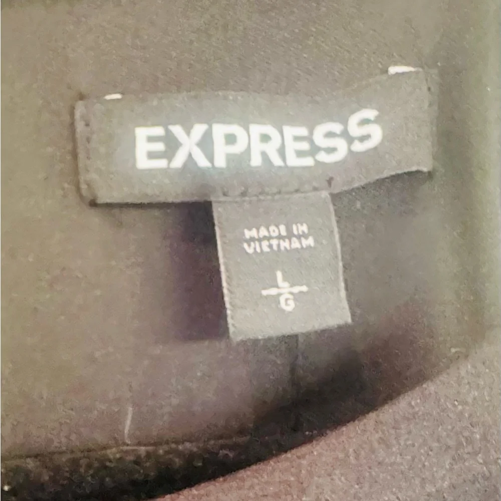 Express Elegant Black Halter Maxi Dress With Uneven Hemline NWT - Picture 3 of 3